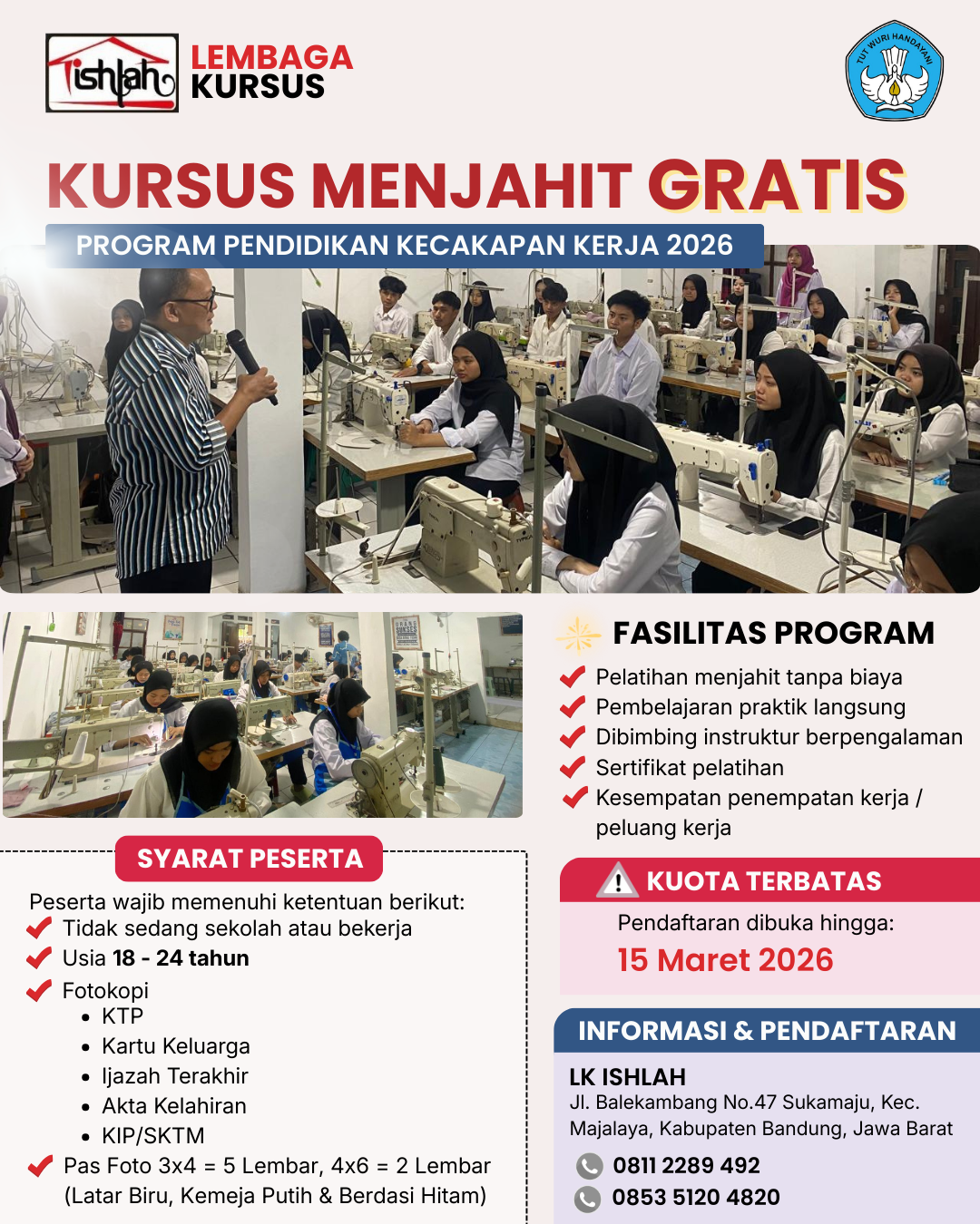 Brosur Pendaftaran LPK ISHLAH